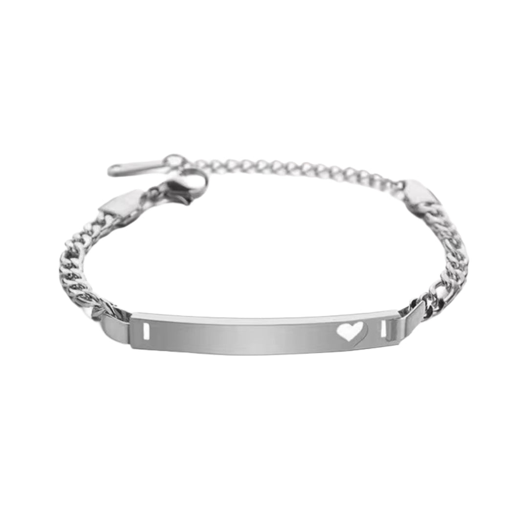 Dile bracelet - engravable silver