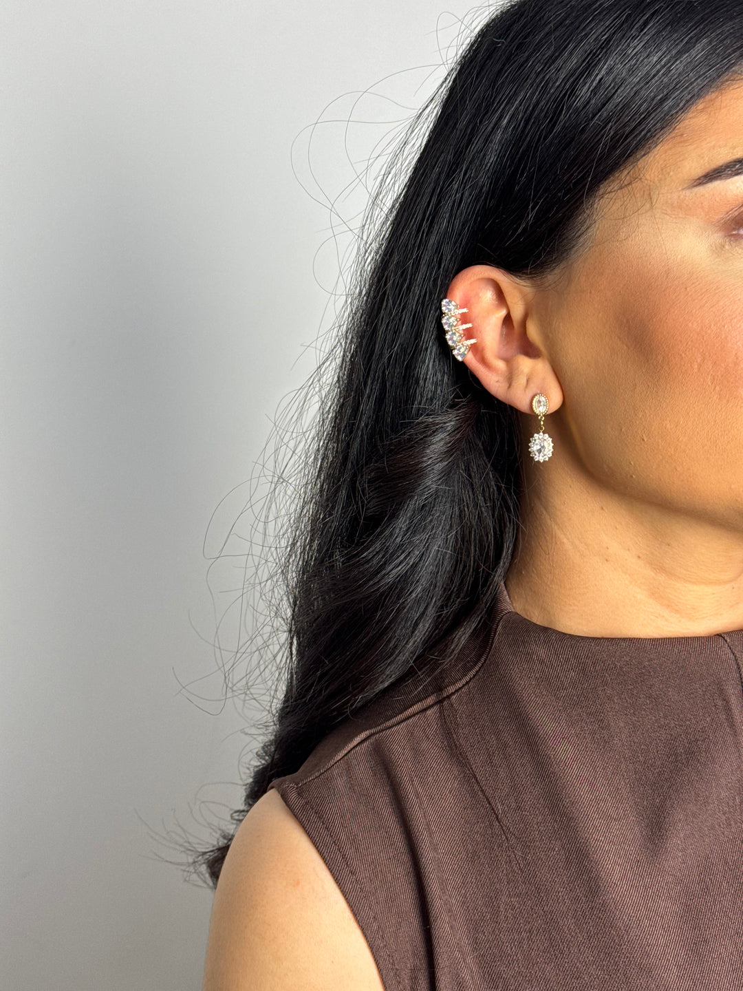 Oval Drop Earrings – gold