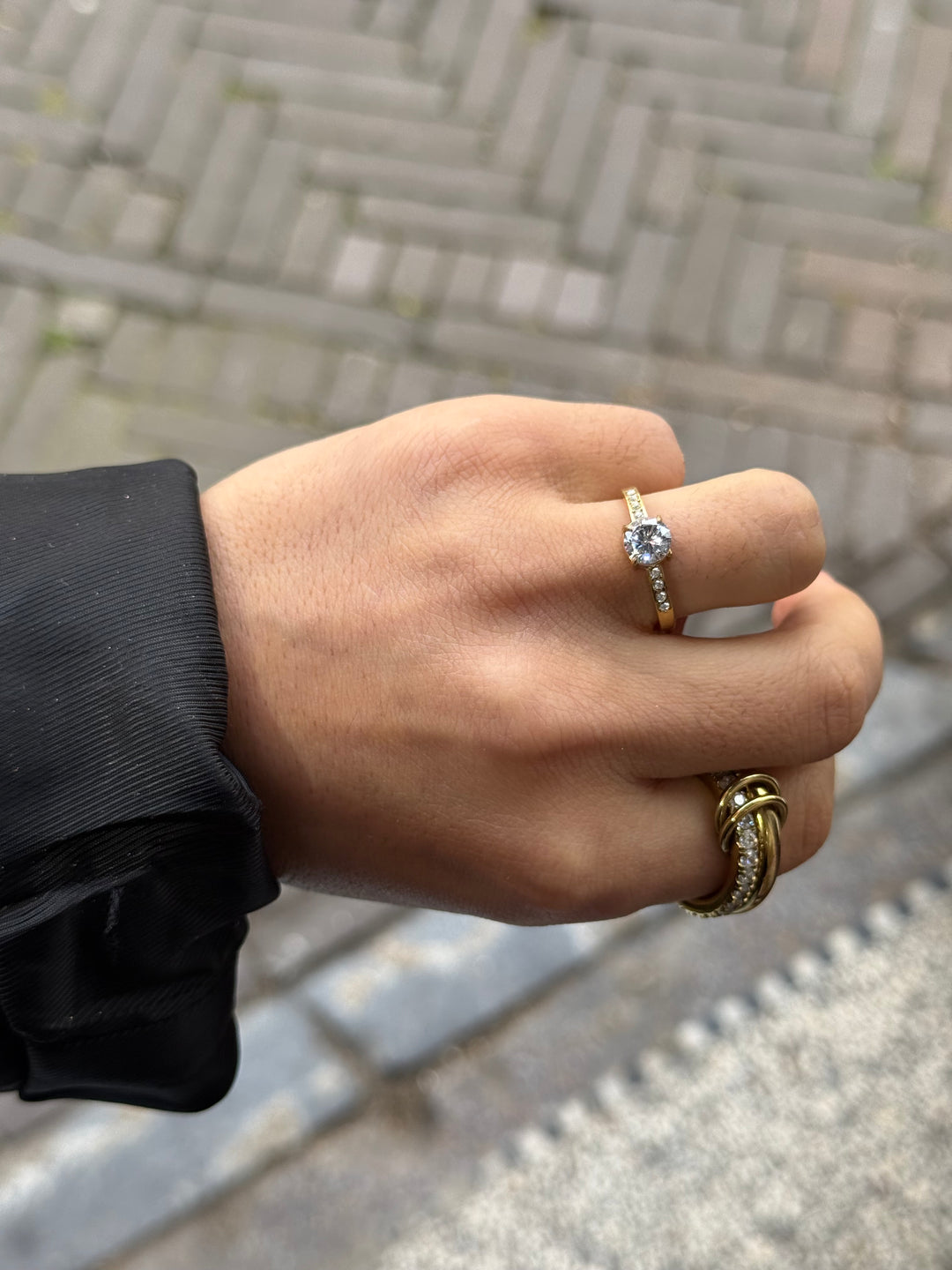 Sadie Round ring - gold