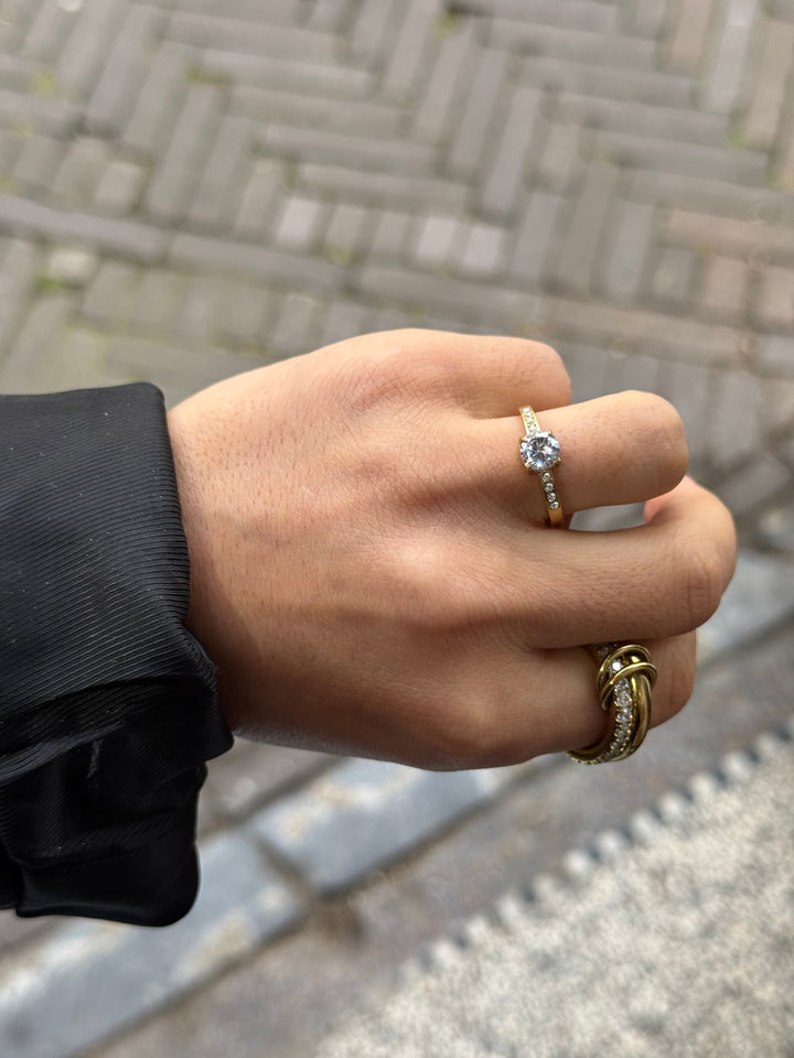 Sadie Round ring - gold