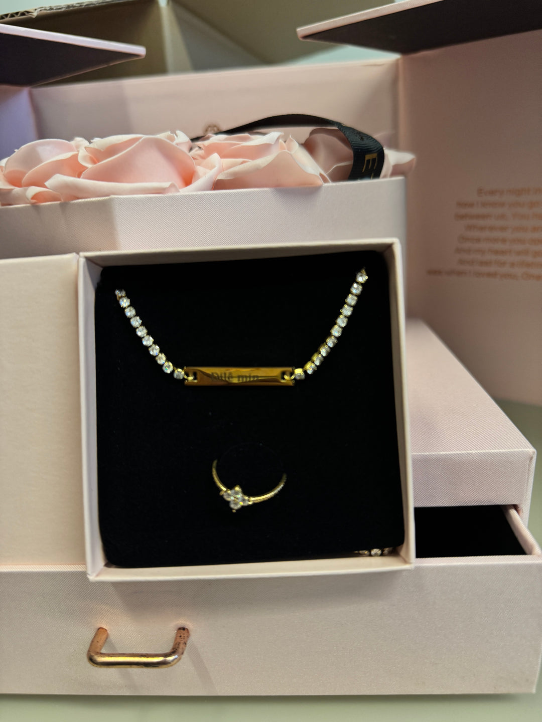 Tennis engravable necklace