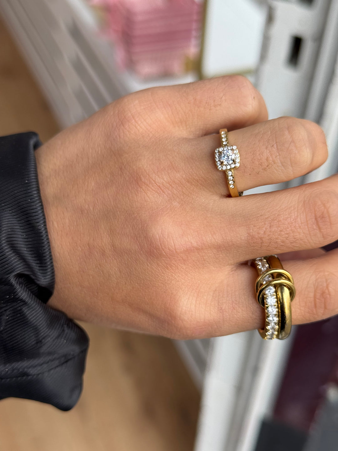 Malin square ring - gold