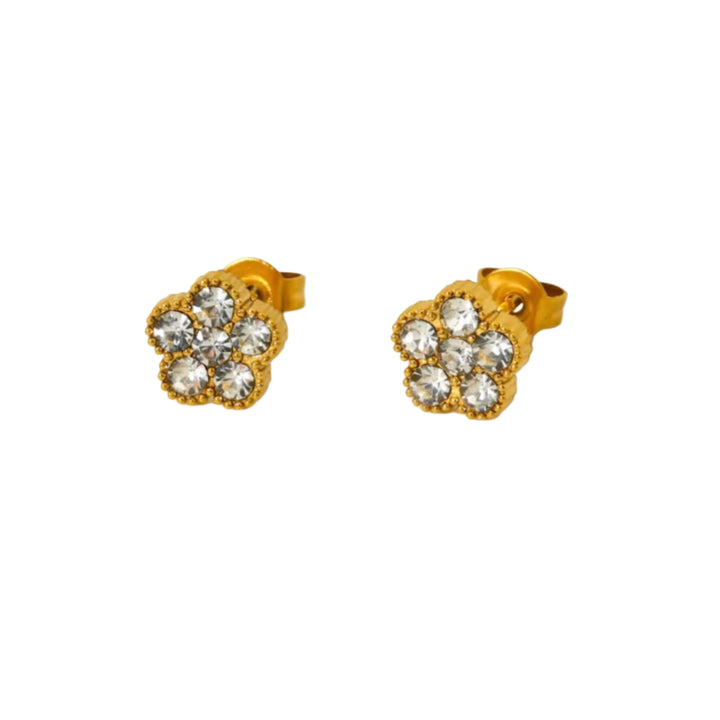 Bloom earrings gold