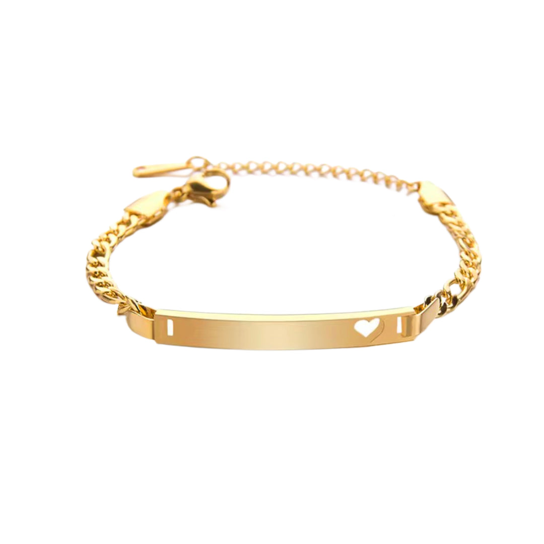 Dile bracelet - engravable gold