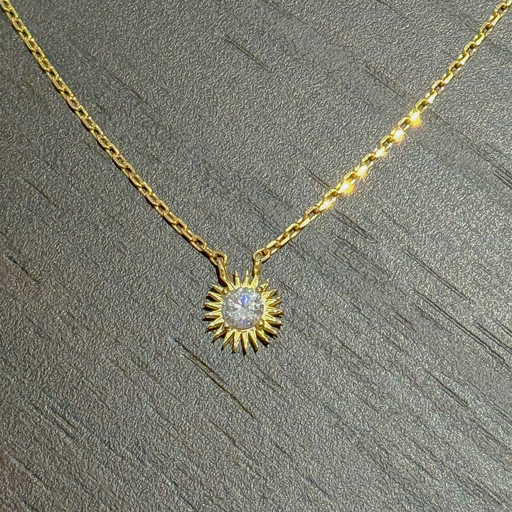 Kurdish TAV sun necklace gold