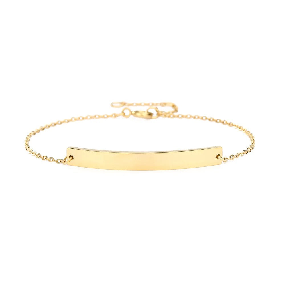 Bar engravable bracelet