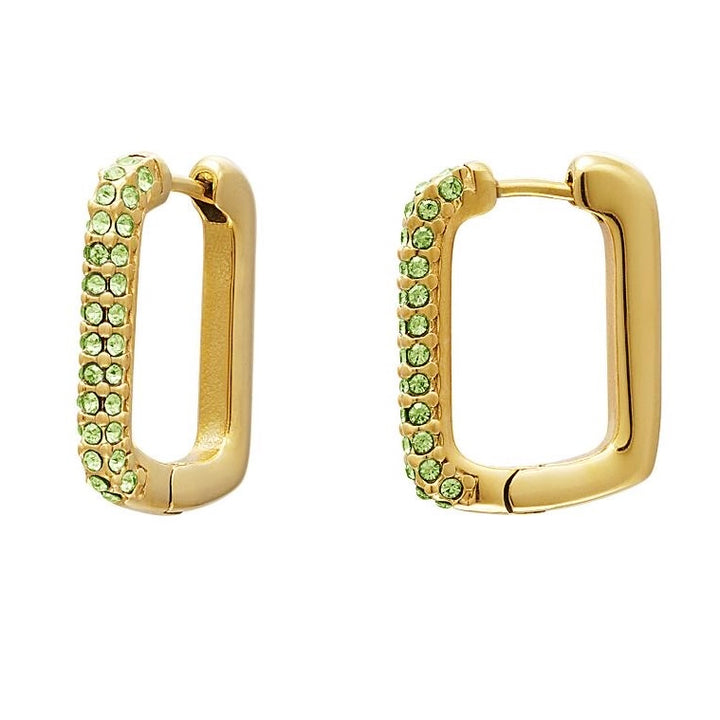 Iris earrings gold pink