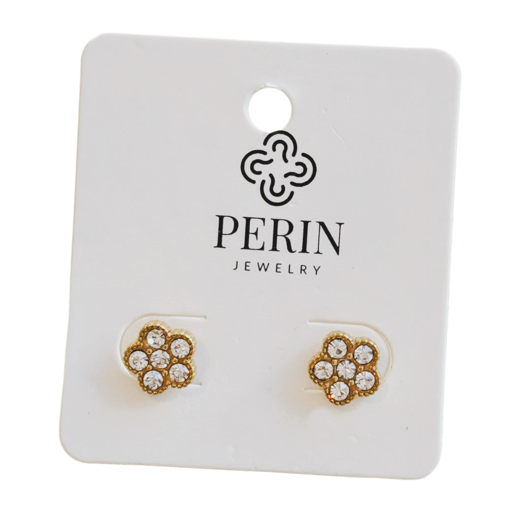 Bloom earrings gold
