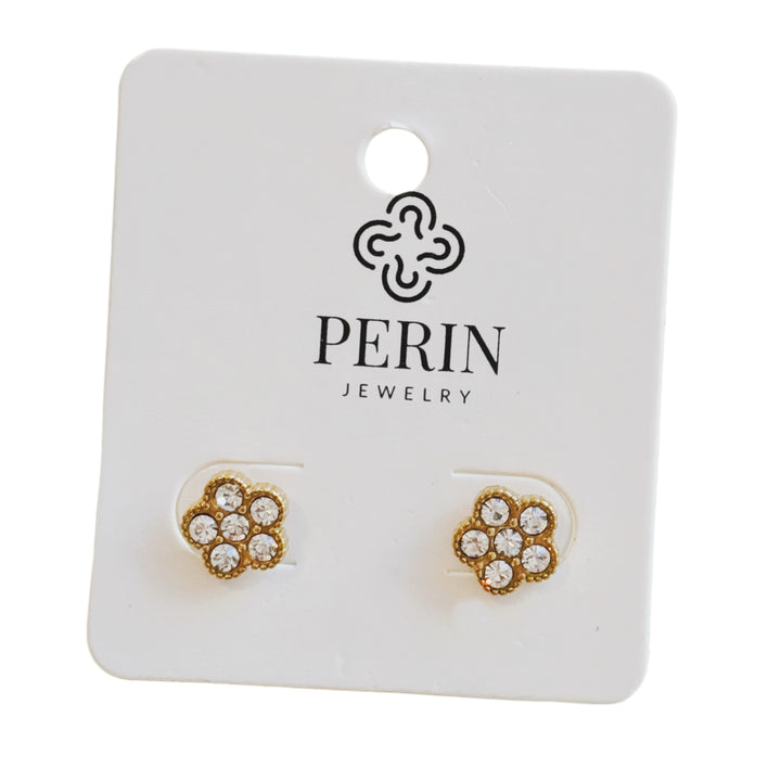 Bloom earrings gold