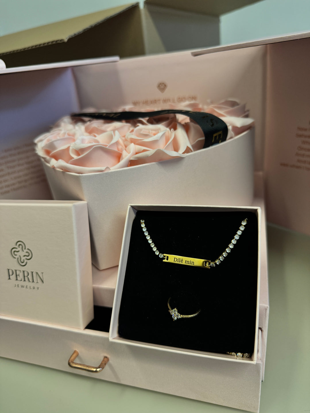 Tennis engravable necklace