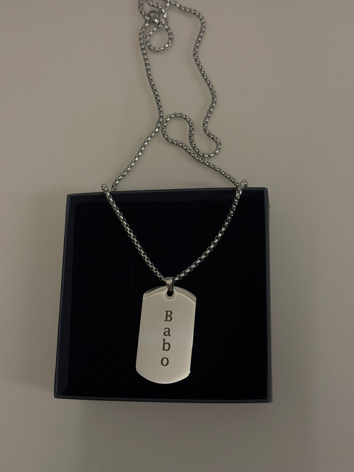 Tag necklace