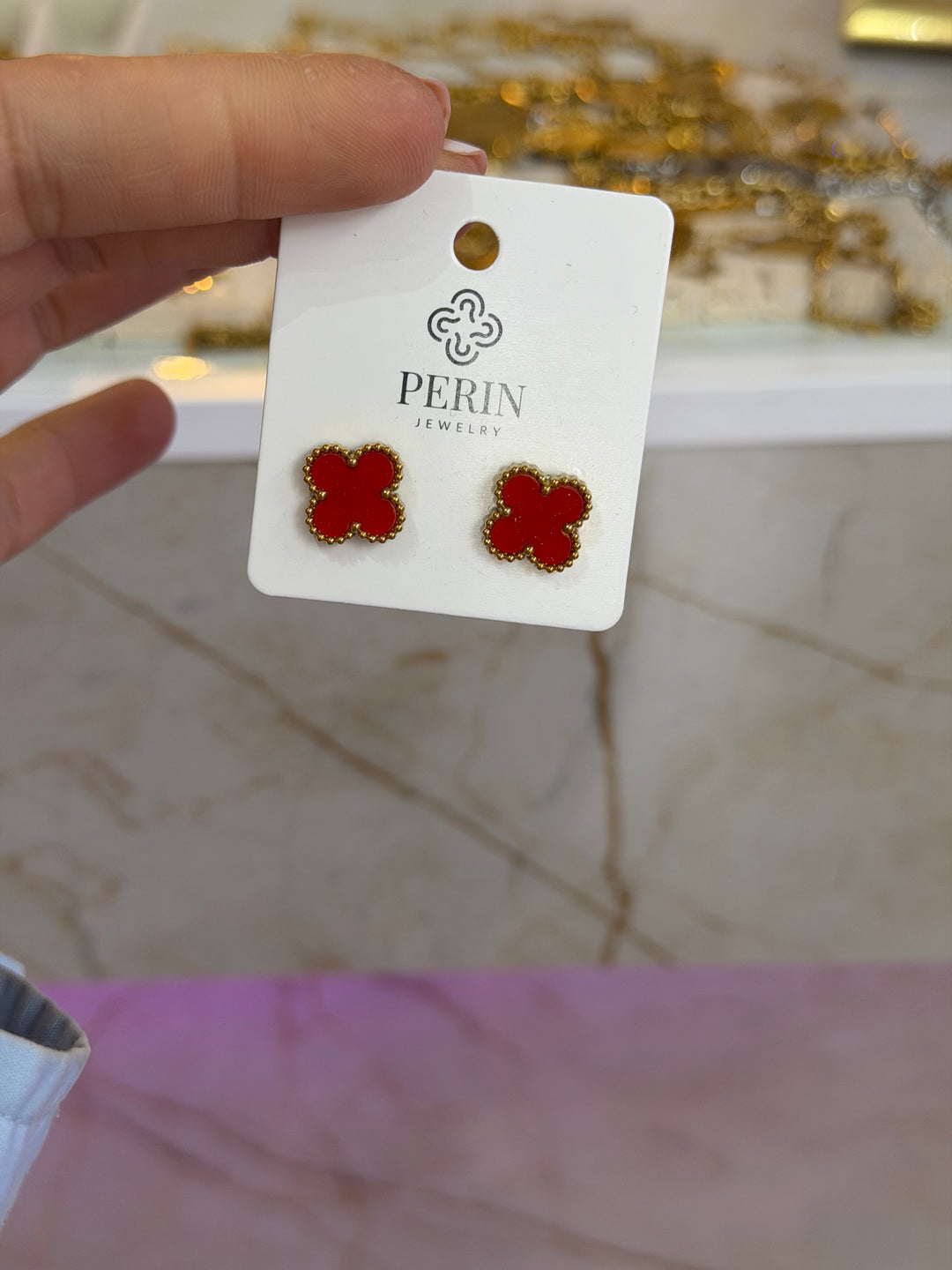 Anaya clover earring rvs