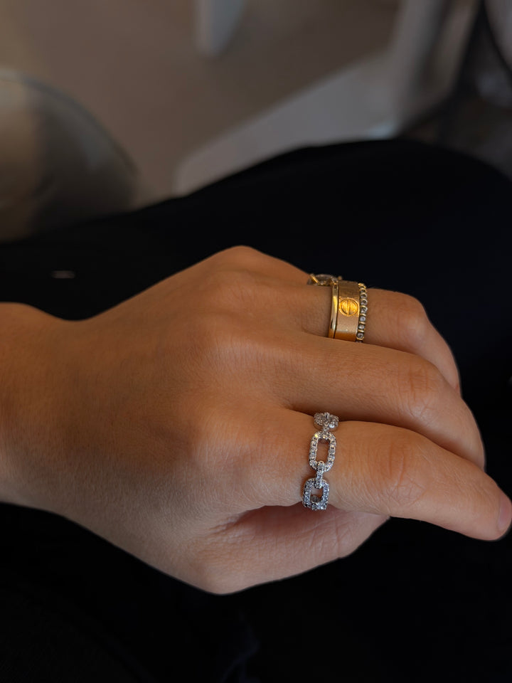 Navy ring - silver 925
