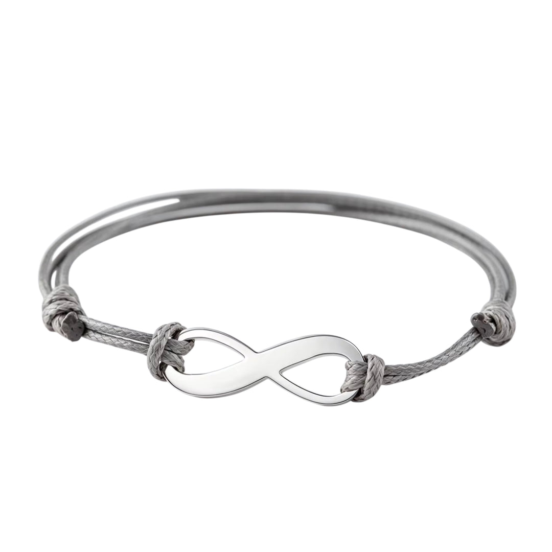 Infinity bracelet silver - engravable