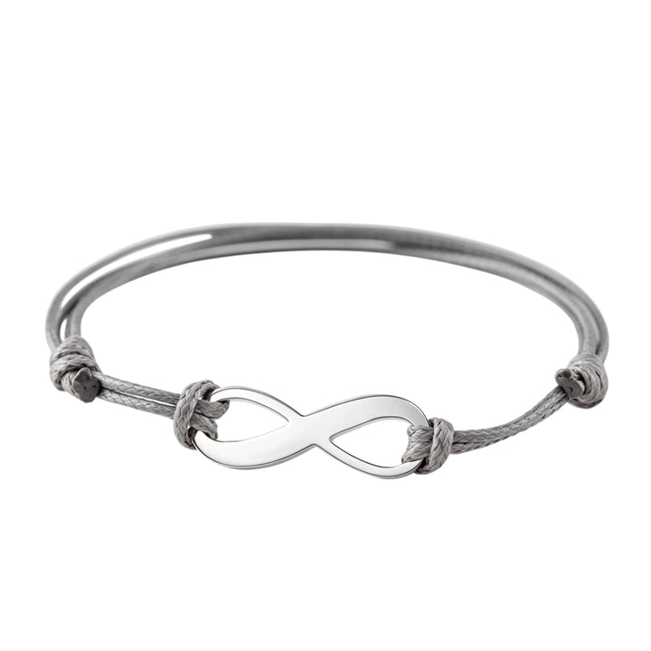 Infinity bracelet silver - engravable