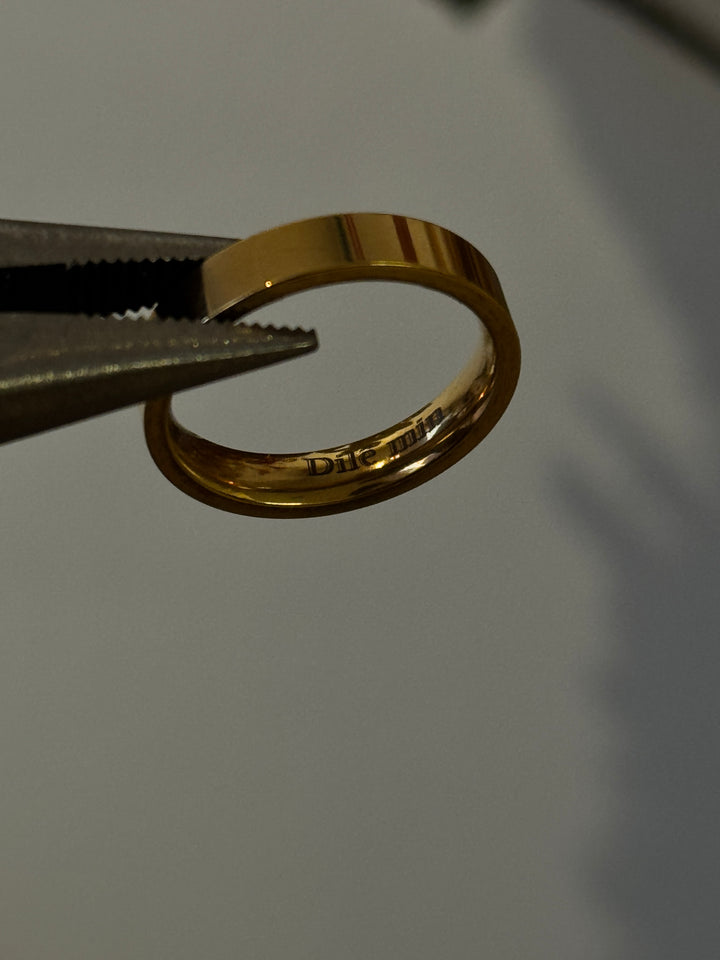Ring engravable gold