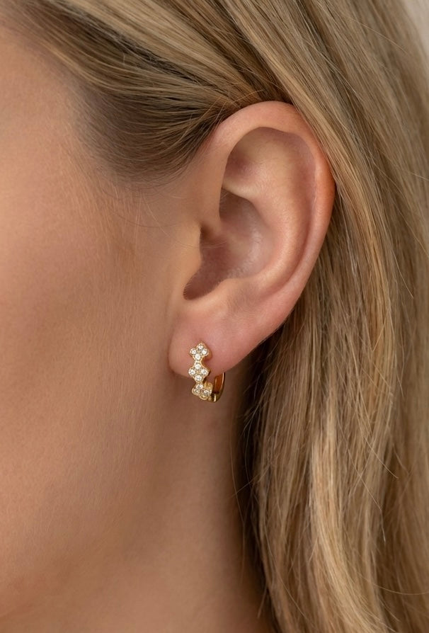 Gul earrings silver