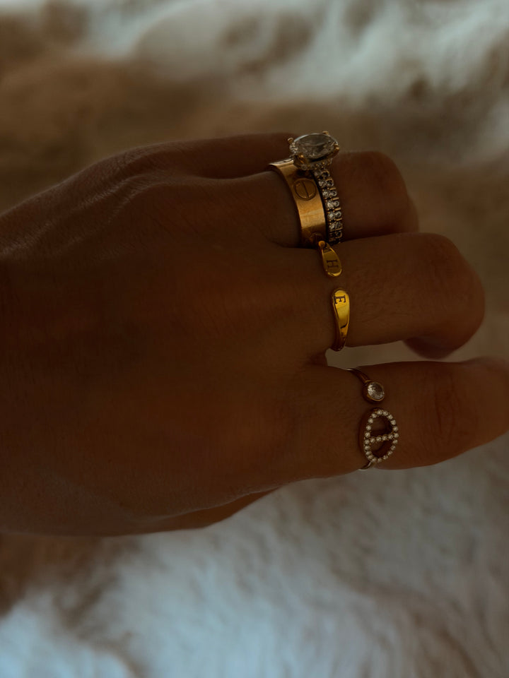 Promise Initial open ring