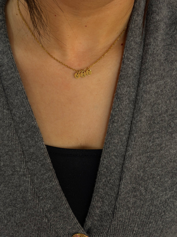 Mini coins necklace - gold
