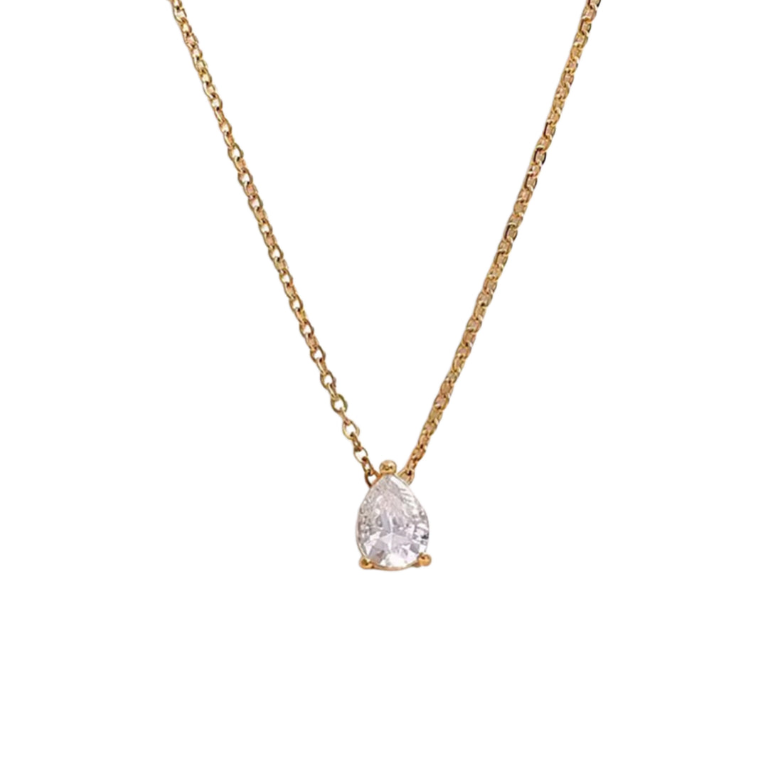 Pear shaped necklace - gold