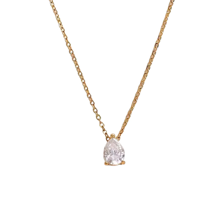 Pear shaped necklace - gold