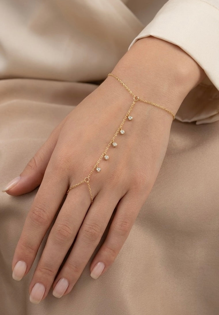 Charm Handchain gold