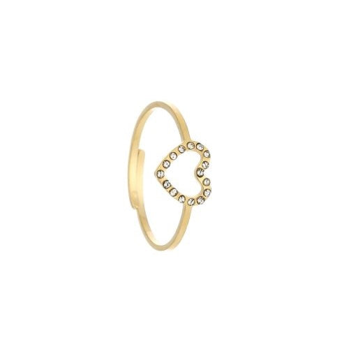 Evin hearts ring - gold