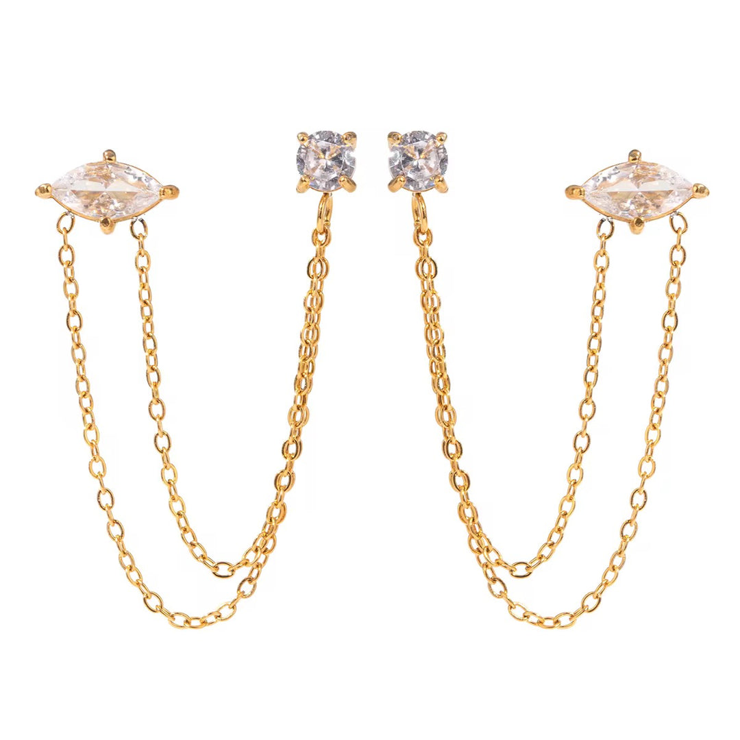 Leya earrings two layer