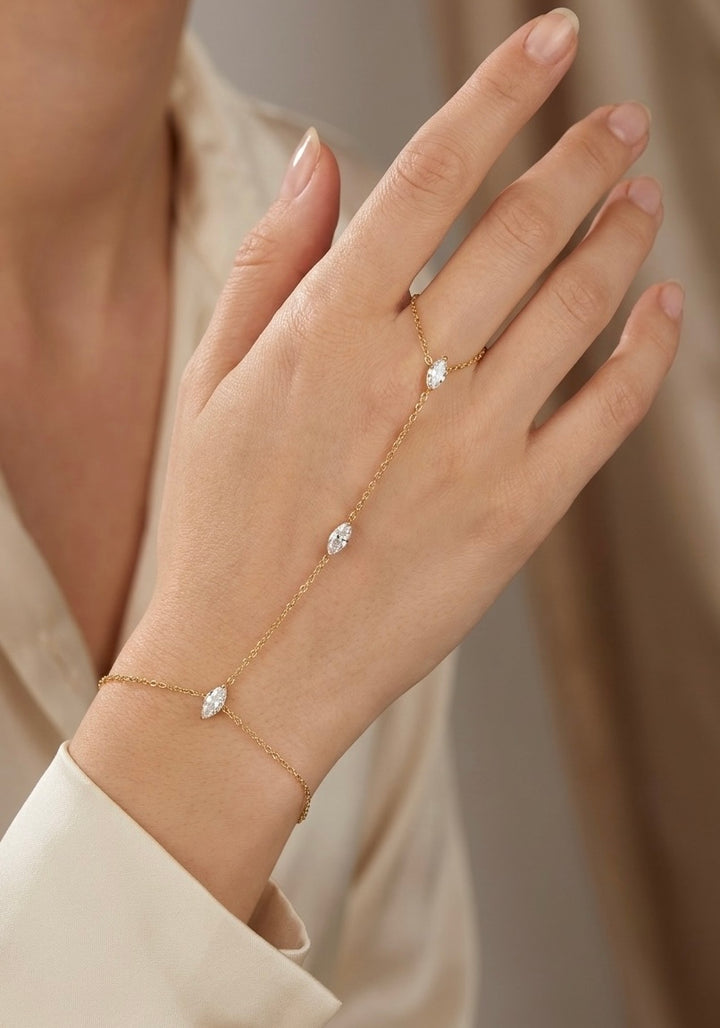 Pear stone handchain