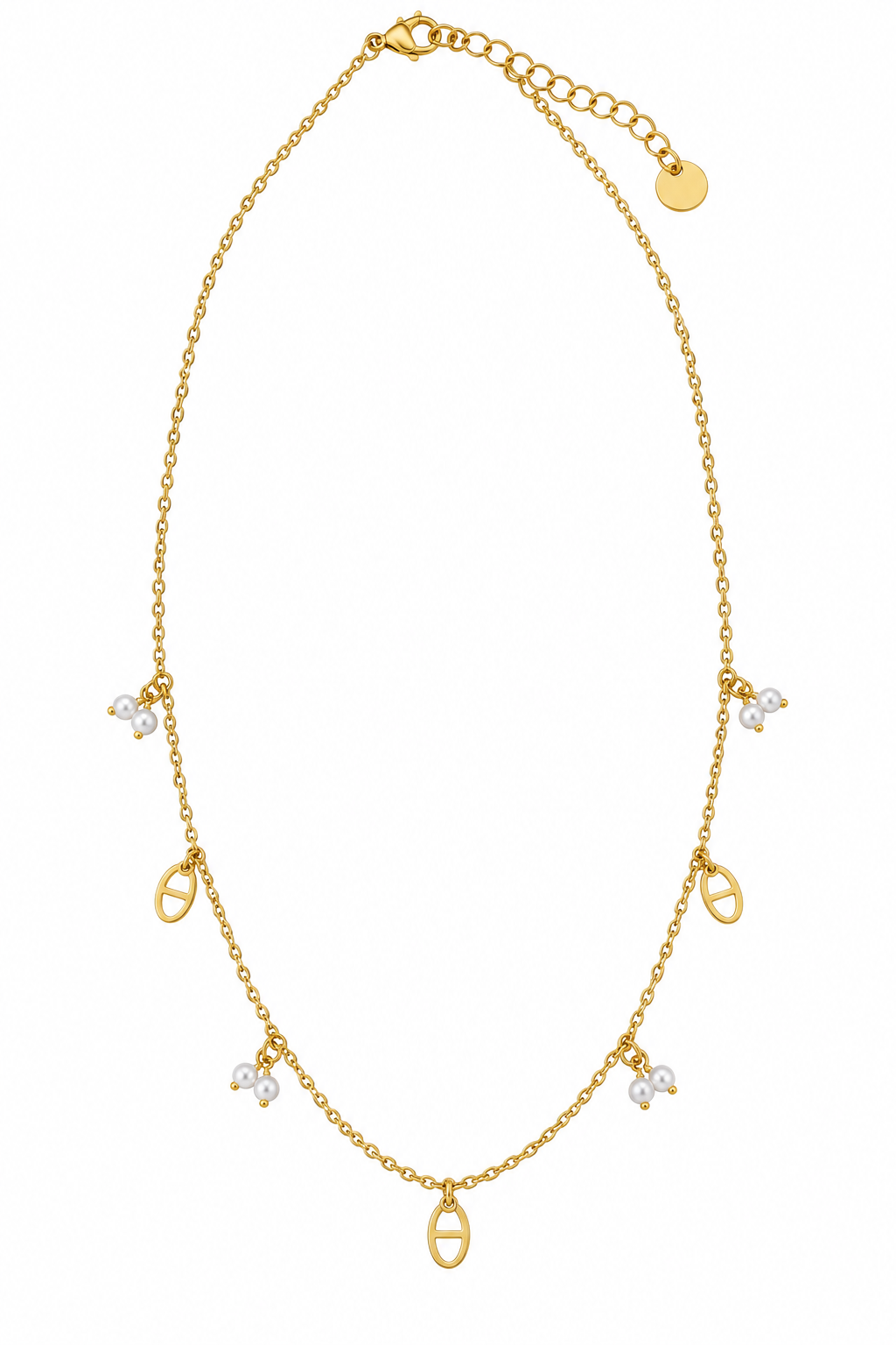 Daisy necklace gold