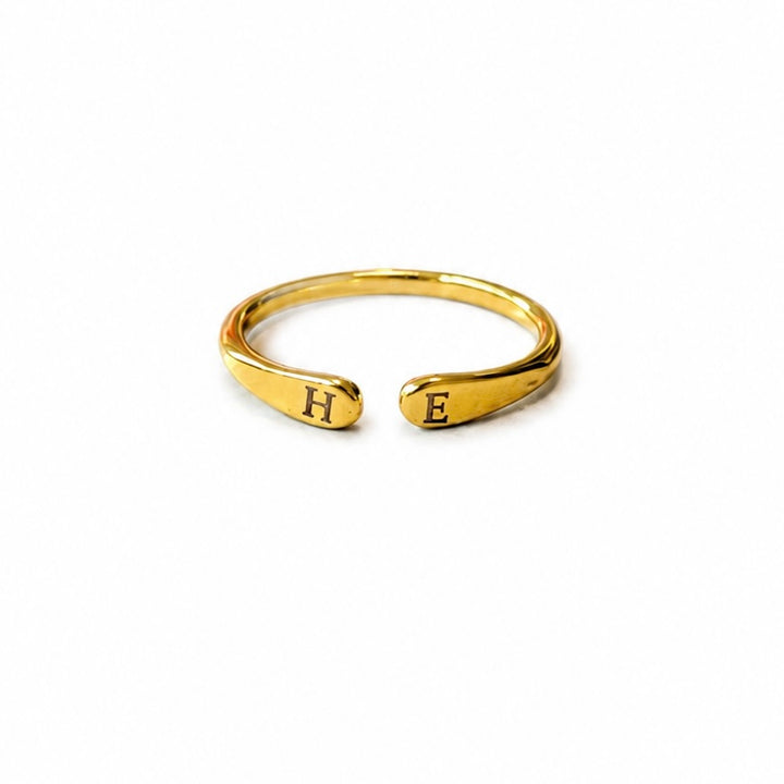 Promise Initial open ring