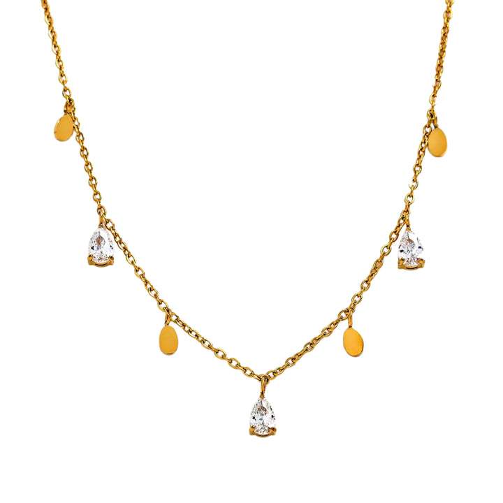 Pear multi Necklace - gold