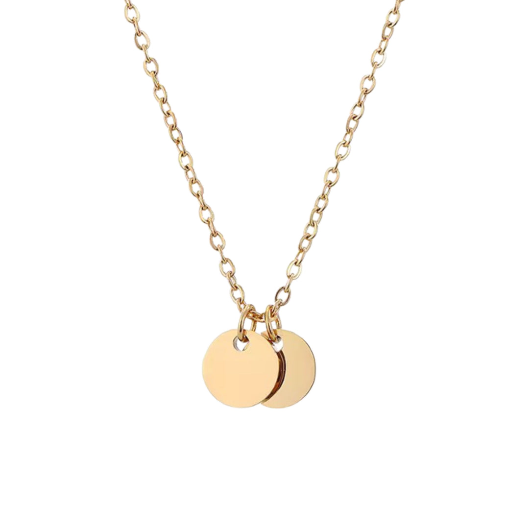 Mini coins necklace - gold