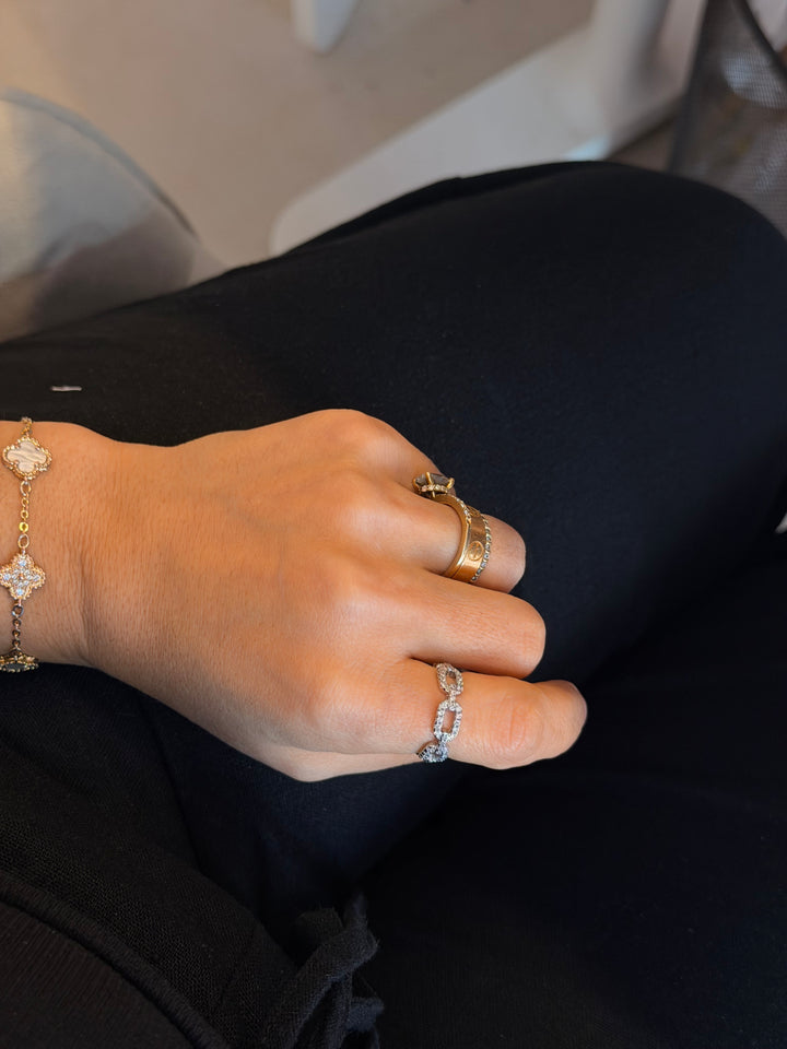 Navy ring - silver 925