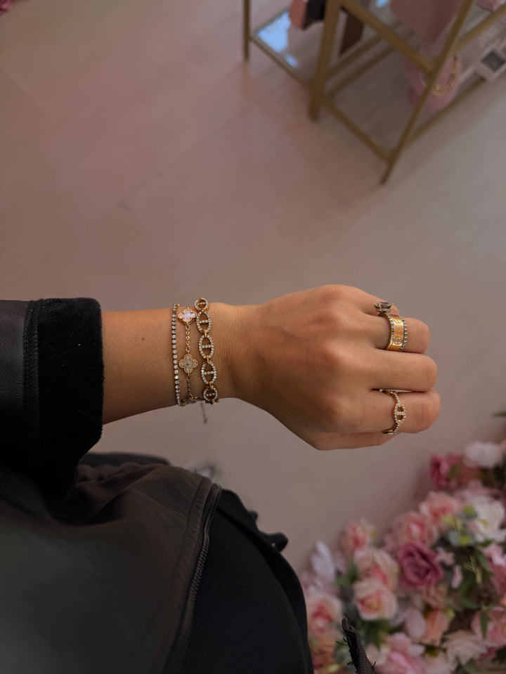 Navy ring - gold
