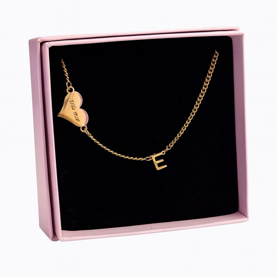 Personalised letter Necklace - engravable
