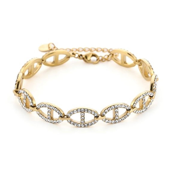 Navy bracelet - gold