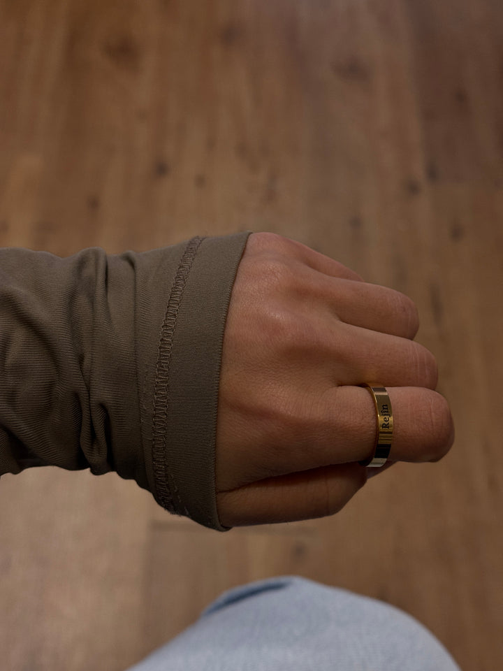 Ring engravable gold