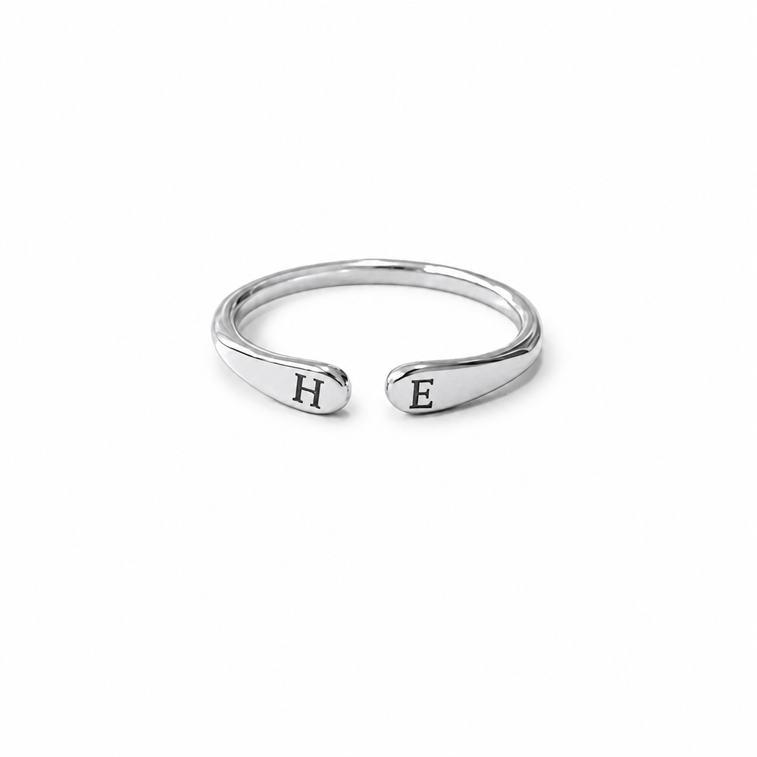 Promise Initial open ring