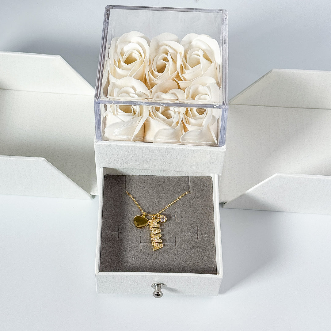 Dua ring heart engravable