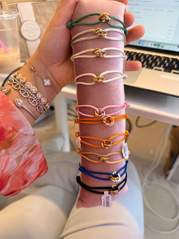 Satin bracelet gold