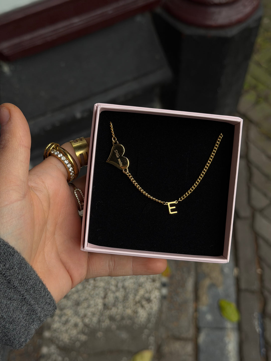 Personalised letter Necklace - engravable