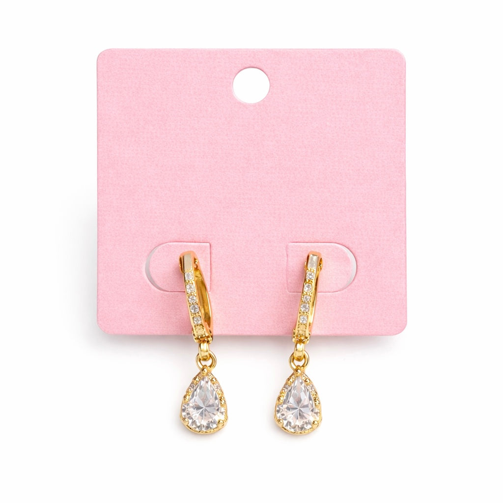 Ines small drop earrings - gold
