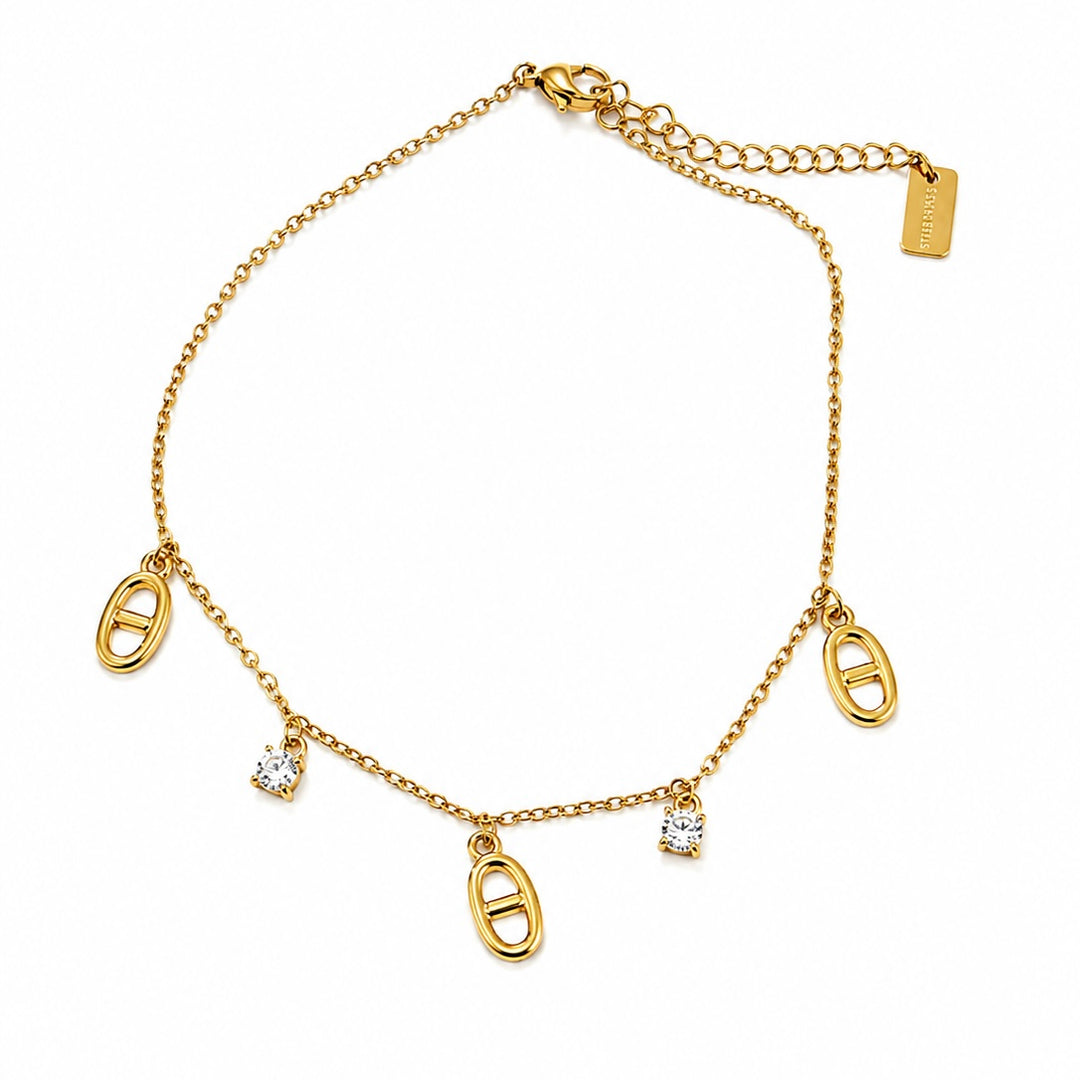 Daisy anklet gold
