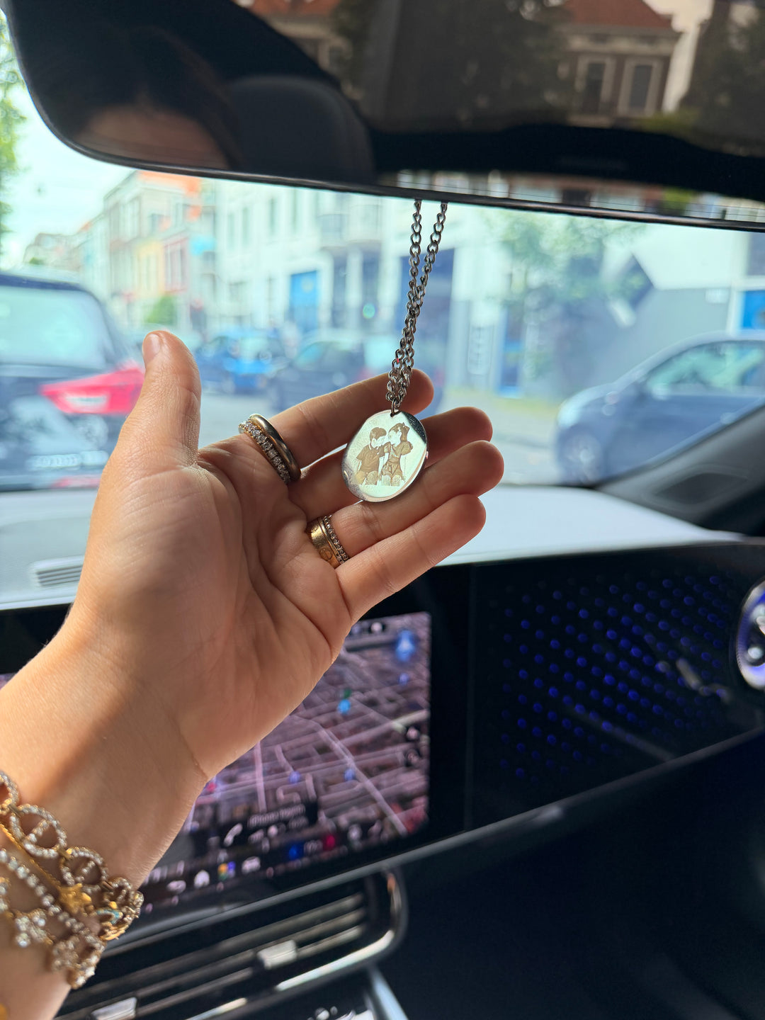 Car hanger chain - engravable