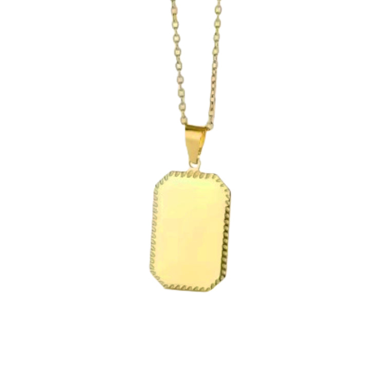 Naza necklace engravable - gold