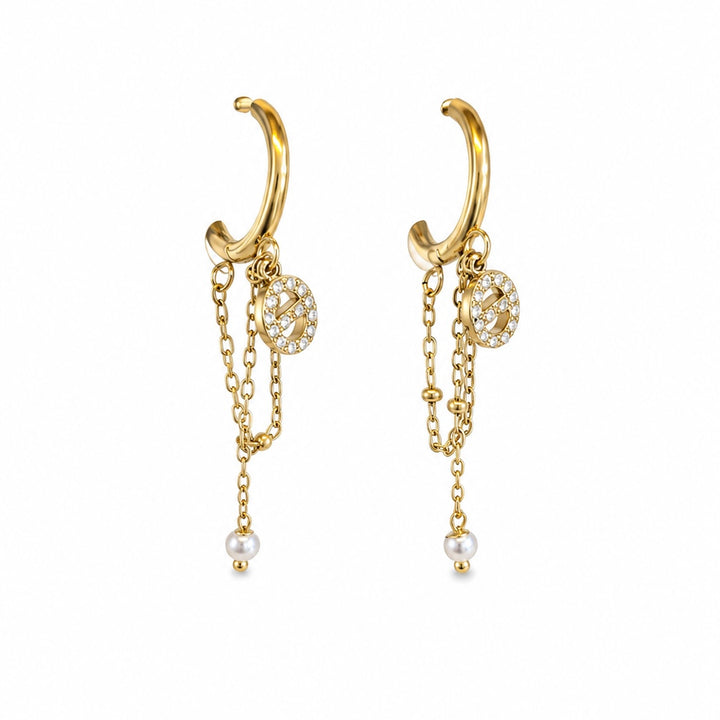 Daisy earrings gold