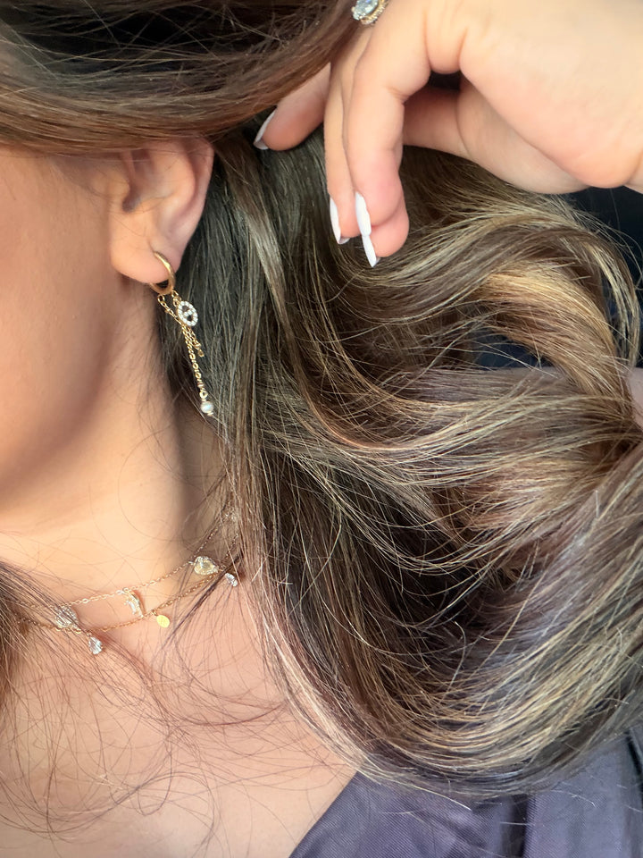 Daisy earrings gold