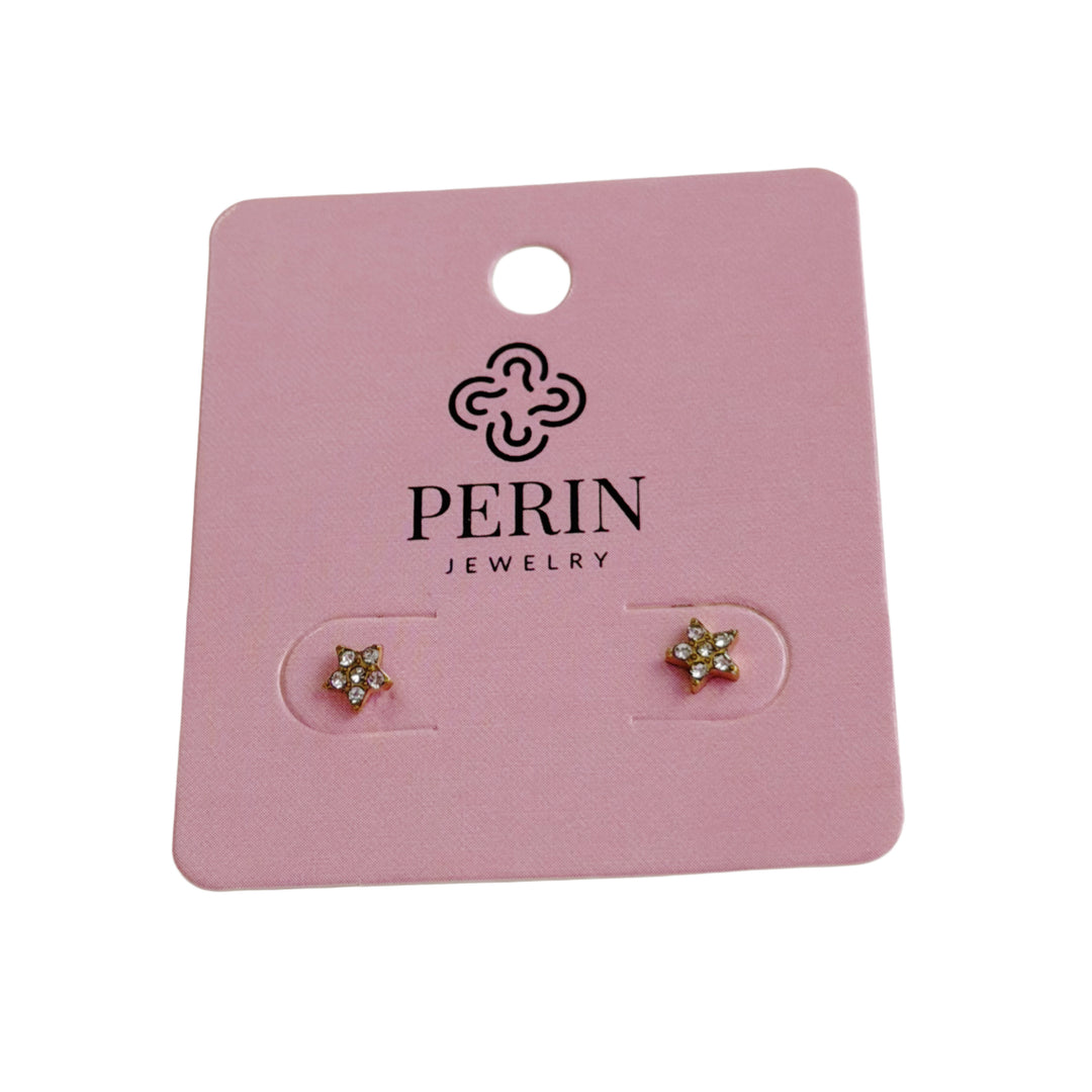 Mini star earrings - gold