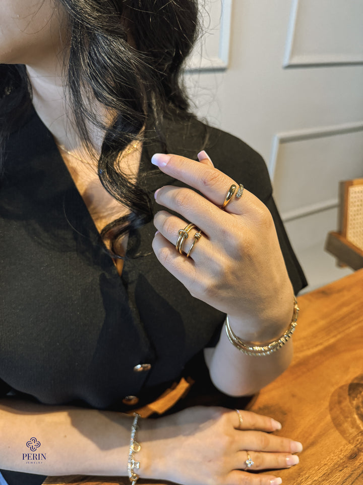 Statement ring gold